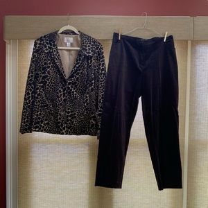 Animal Print Pant Suit